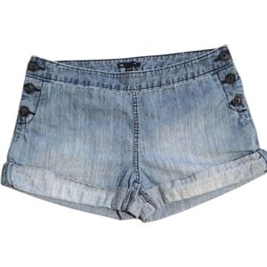 Gap Women's High‑Waisted Button‑Front Denim Shorts – Size 6